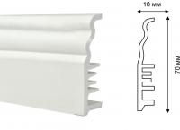Плинтус из вспененного ПВХ DurableSmart 70 мм